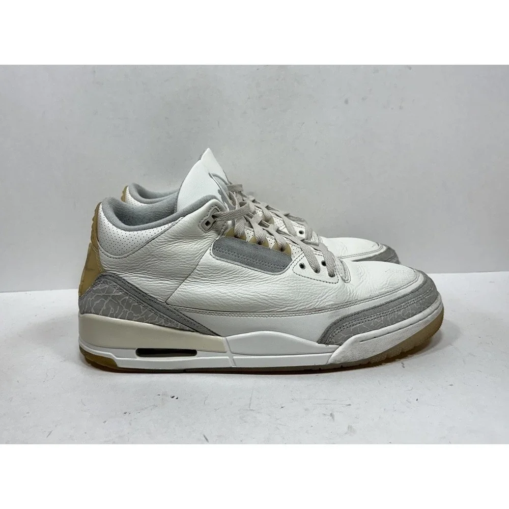Air Jordan 3 Retro SE Craft Ivory‎ FJ9479-100 Men's Size 13 Shoes Sneakers
